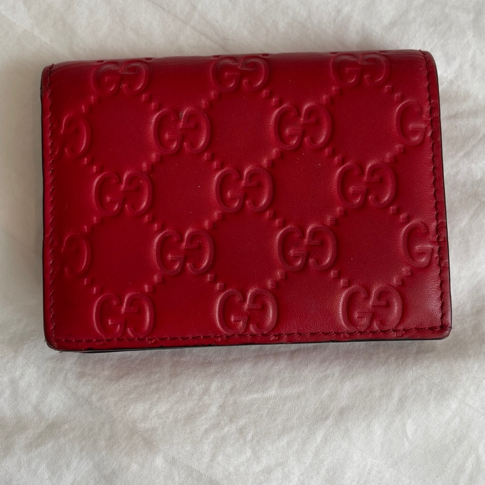 Gucci Red Signature Wallet